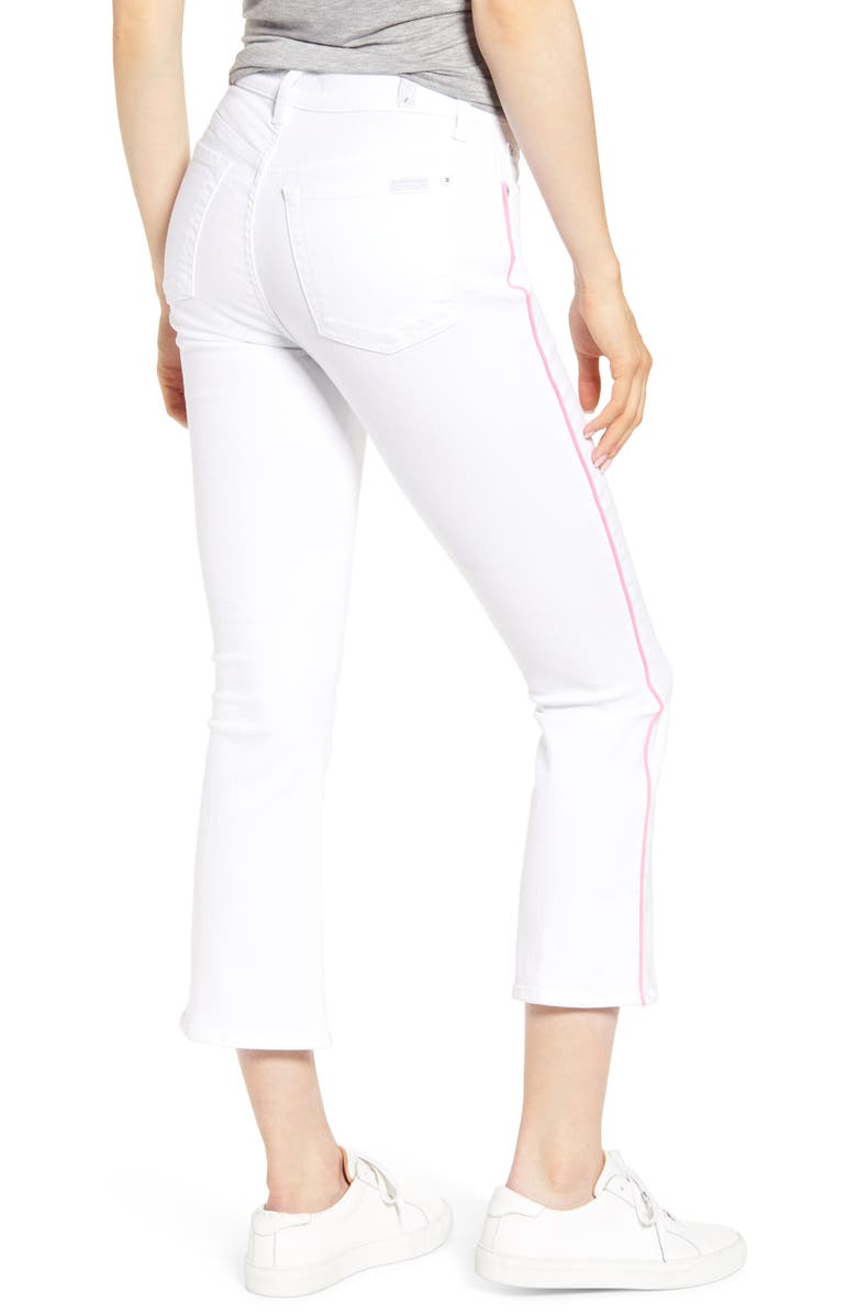 7 For All Mankind <sup>®</sup> High Waist Crop Jeans, Alternate, color, 