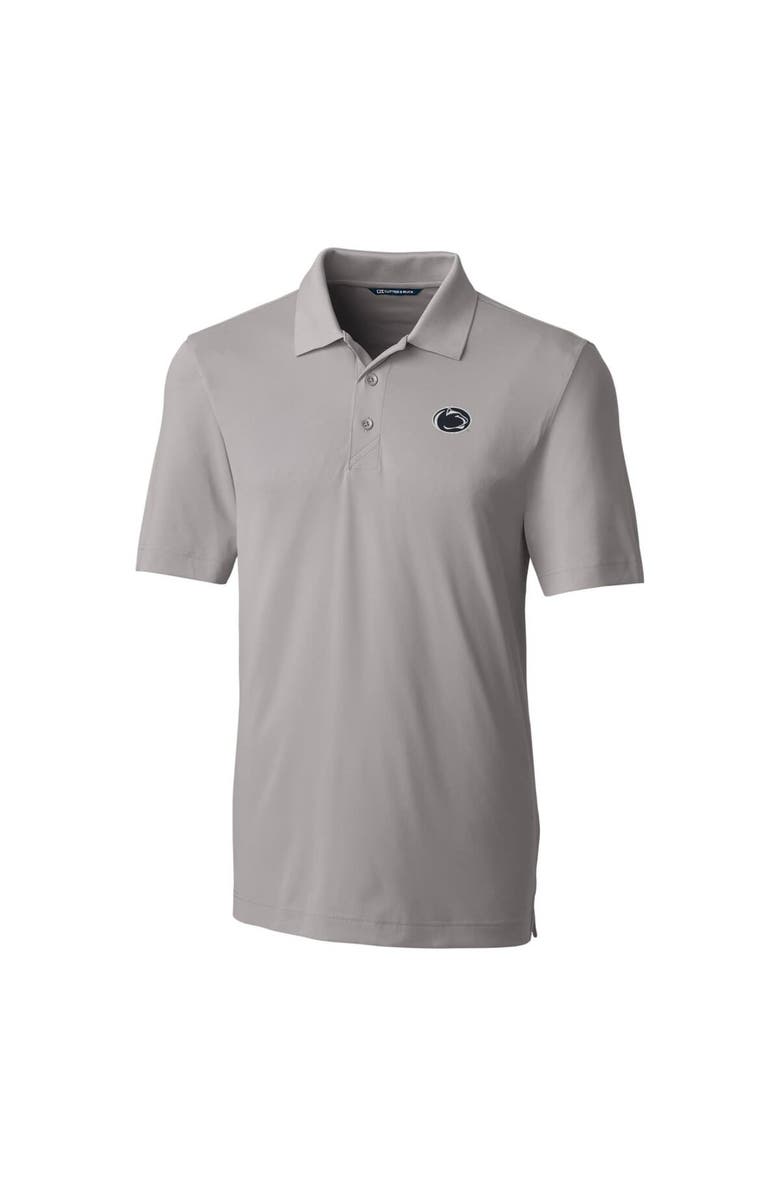 Cutter & Buck Men's Cutter & Buck Gray Penn State Nittany Lions Big & Tall Forge Stretch Polo, Alternate, color,