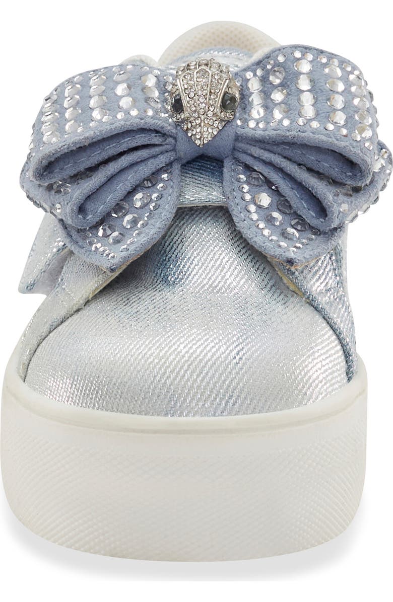Kurt Geiger London Kids' Mini Laney Bow Sneaker, Alternate, color, Denim