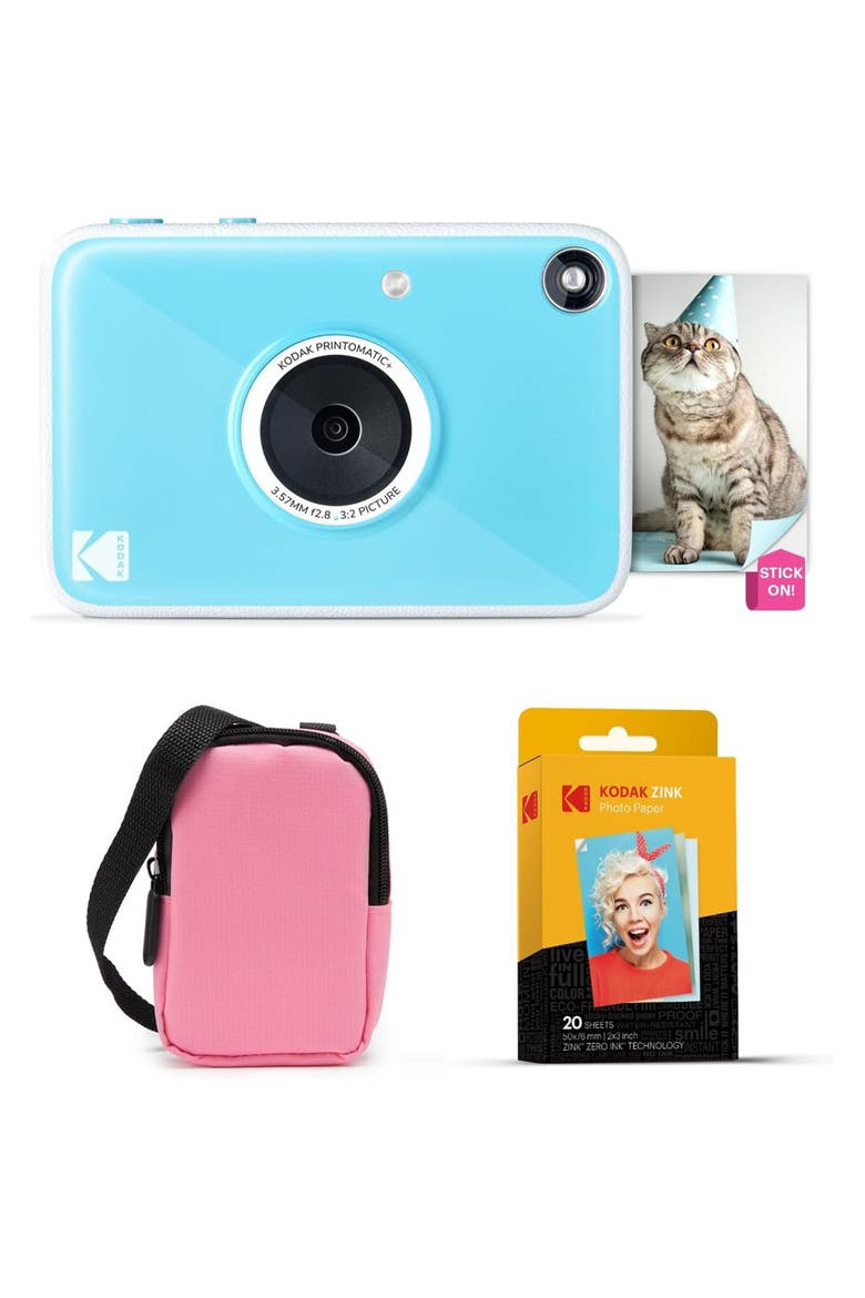 Printomatic+ Instant Camera Starter Bundle Kit, Main, color, Blue