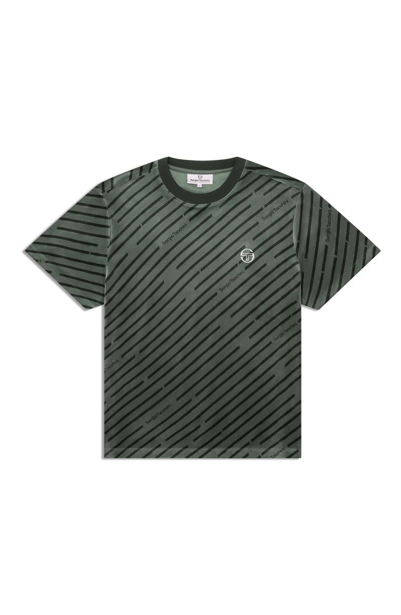 Sergio Tacchini Obliquo Velour T-shirt, Alternate, color, Agave Green