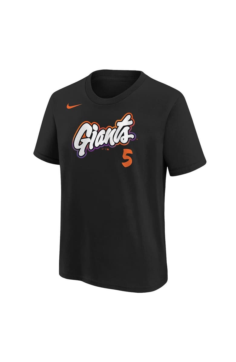Nike Youth Nike Mike Yastrzemski Black San Francisco Giants Fuse City Connect Name & Number T-Shirt, Alternate, color, 