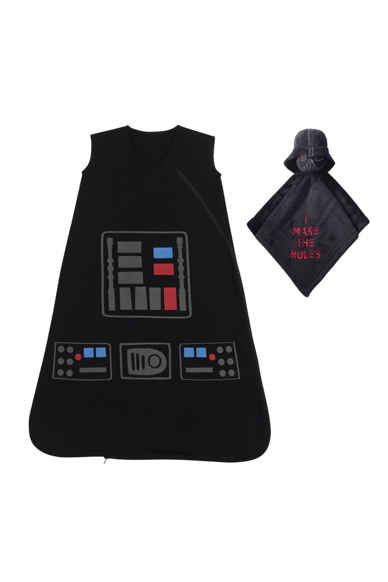 Star Wars Darth Vader Wearable Blanket & Lovey Baby Gift Set - 2pc, Main, color, Black