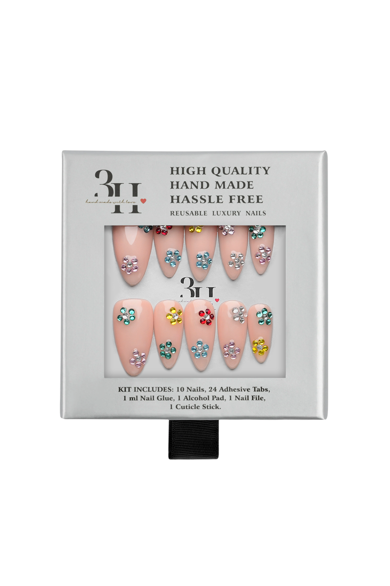 Nashville - Medium Almond Press-On Nails, Alternate, color, Nude
