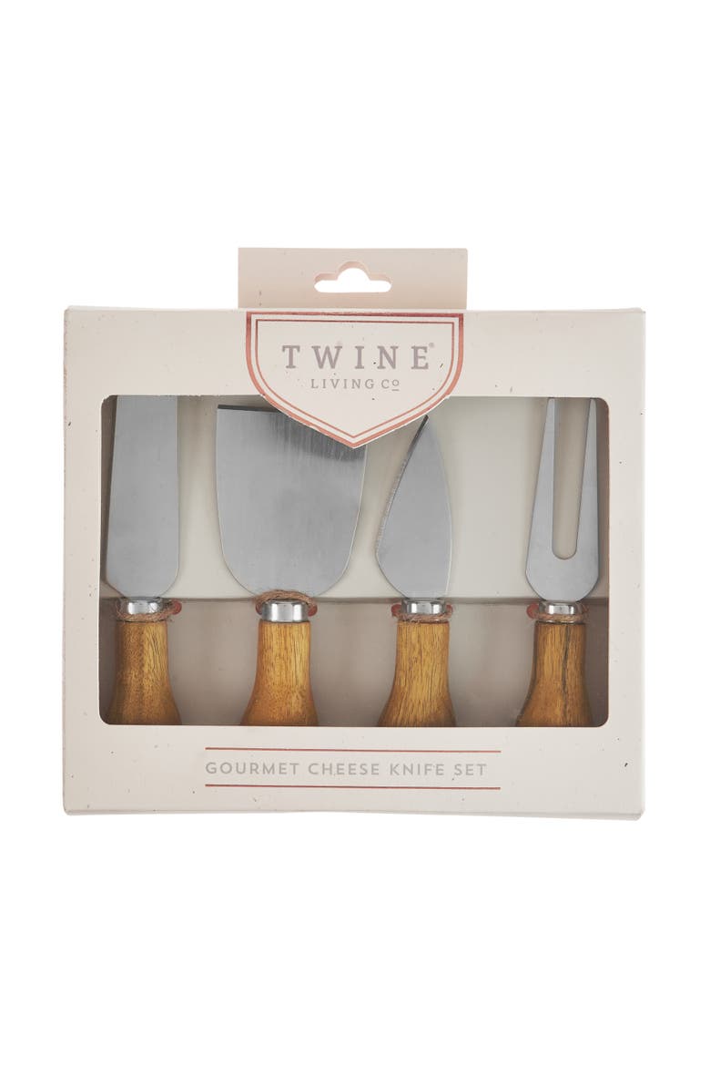 Gourmet Cheese Knives Set of 4, Alternate, color, Wood