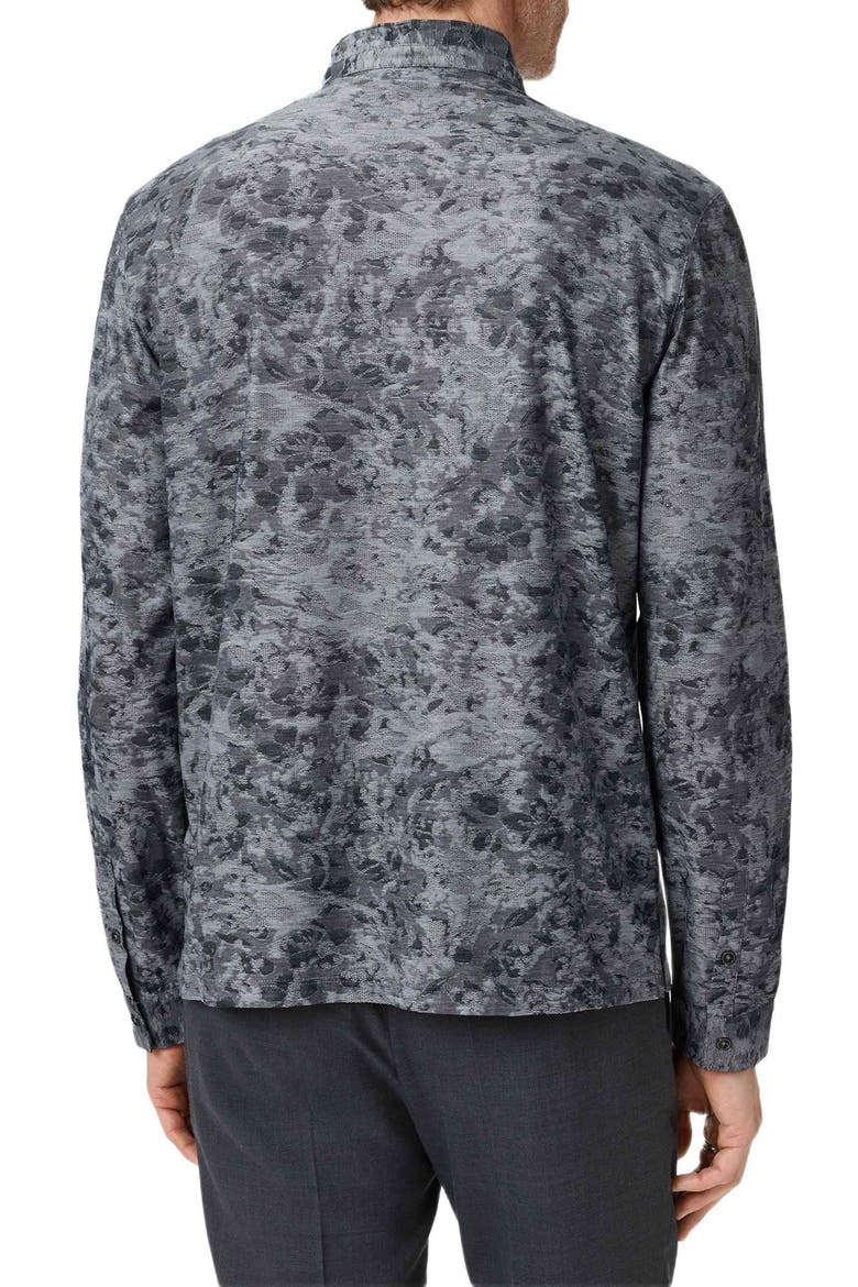 Vistra Cotton Button-Up Shirt, Alternate, color, CHARCOAL