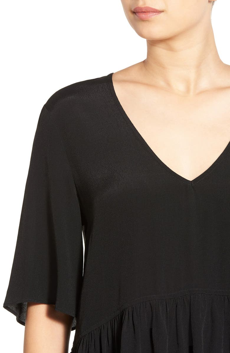 BP. V-Neck Peplum Tee, Alternate, color,