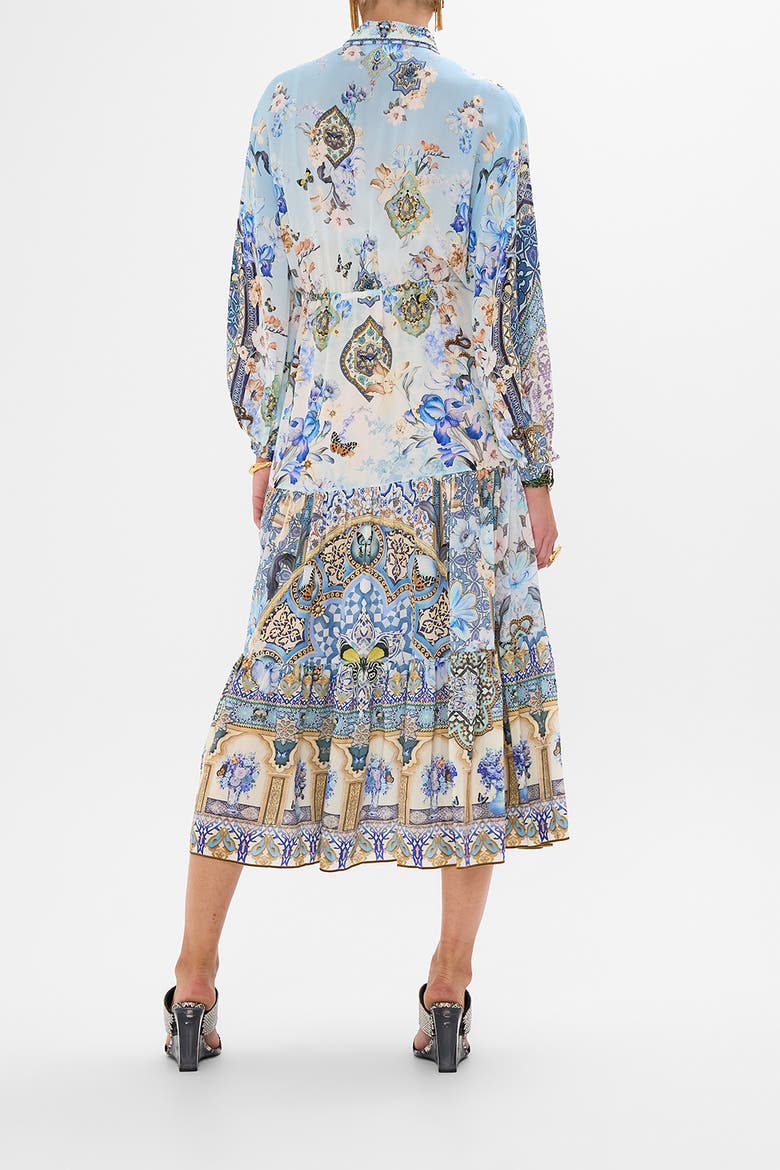 TIERED LONG SHIRT DRESS AL MANIAL PALACE MEMOIRS, Alternate, color, AL MANIAL PALACE MEMOIRS