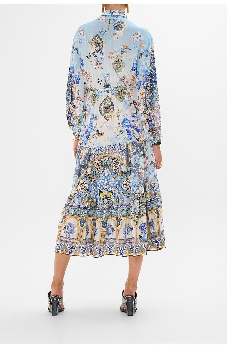 Camilla TIERED LONG SHIRT DRESS AL MANIAL PALACE MEMOIRS, Alternate, color, 