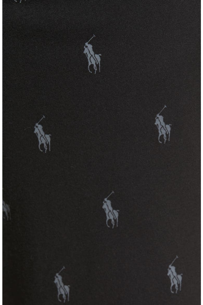 Pony Print Pajama Pants, Alternate, color, BLACK