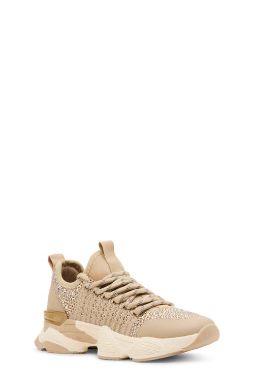 Steve Madden Kids' Jsolace Sneaker In Gold
