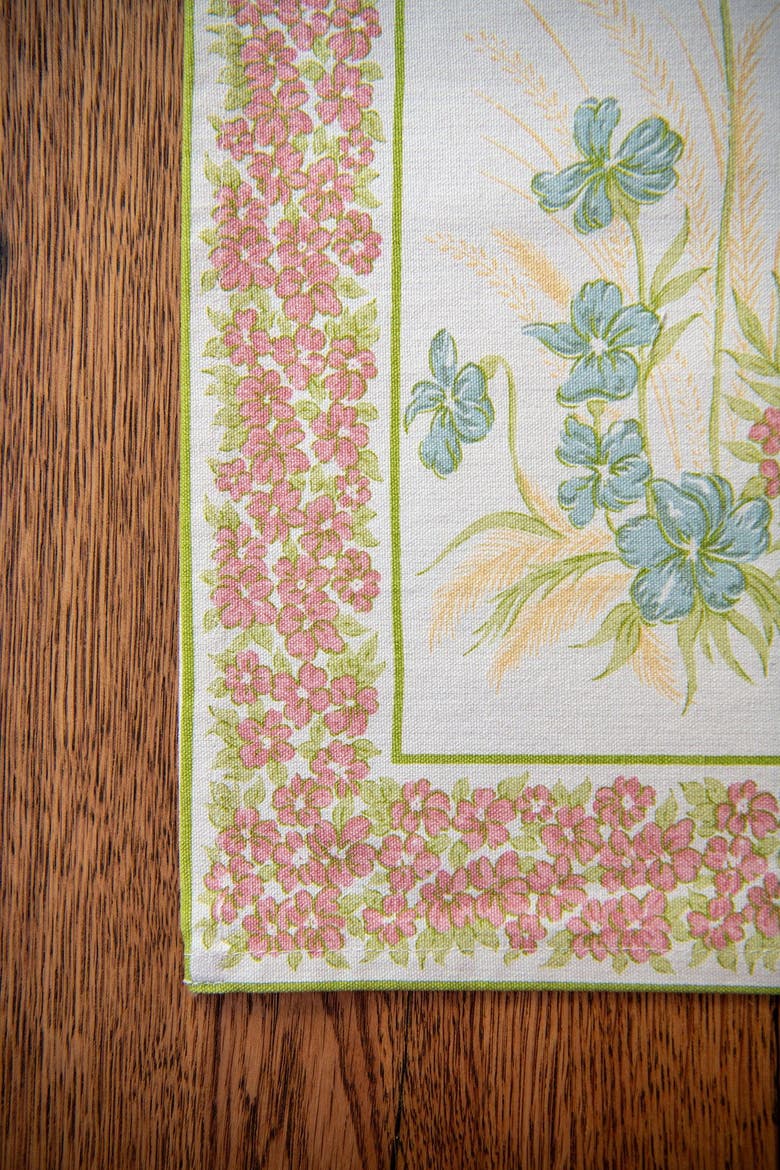 Clover Canvas Placemats, Set of 4, Alternate, color, White