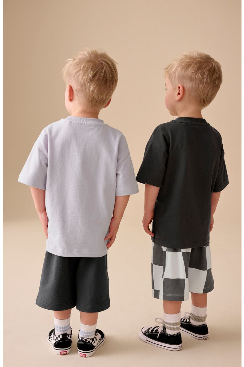 Kids' 2-Pack Assorted T-Shirts & Shorts Set, Alternate, color, GREY