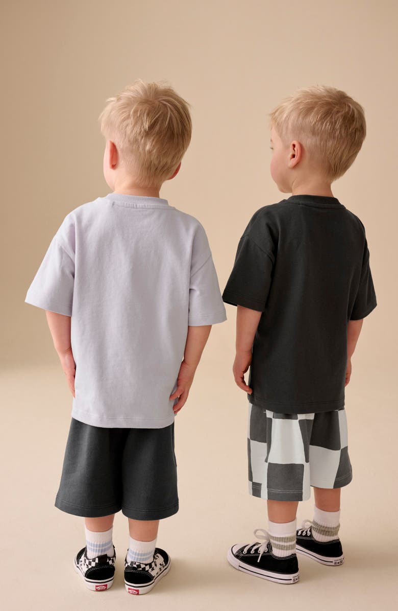 NEXT Kids' 2-Pack Assorted T-Shirts & Shorts Set, Alternate, color, Grey