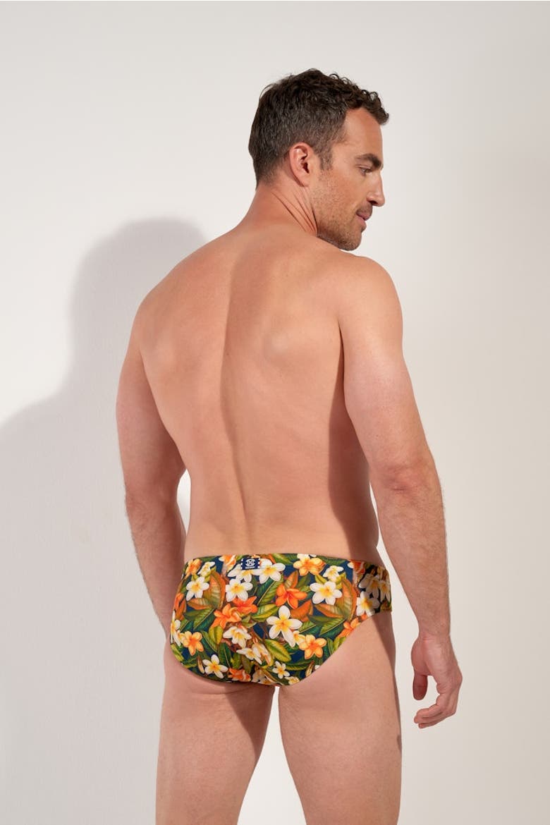 Etna Swim Mini Briefs, Alternate, color, Navy Print