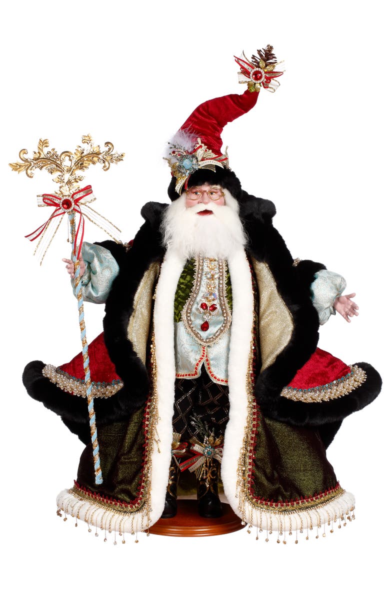 Mark Roberts Yuletide Santa, Main, color, Black