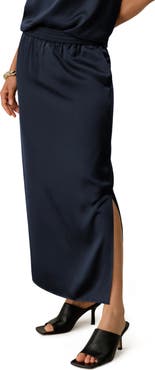 Lilysilk Washable Silk Charmeuse Pull-on Skirt