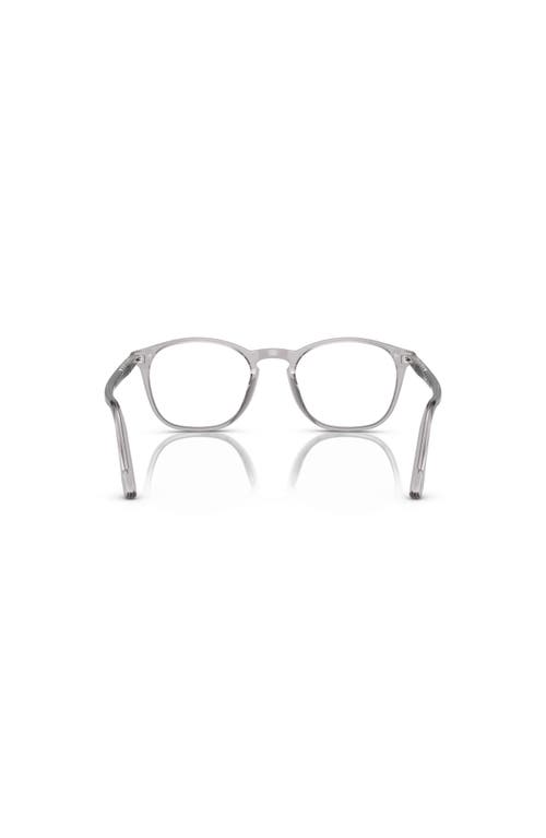 Persol 50mm Square Optical Glasses In Gray