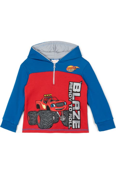 Blaze And The Monster Machines Racing Quarter-zip Fleece Hoodie (toddler, Little Kid & Big Kid)