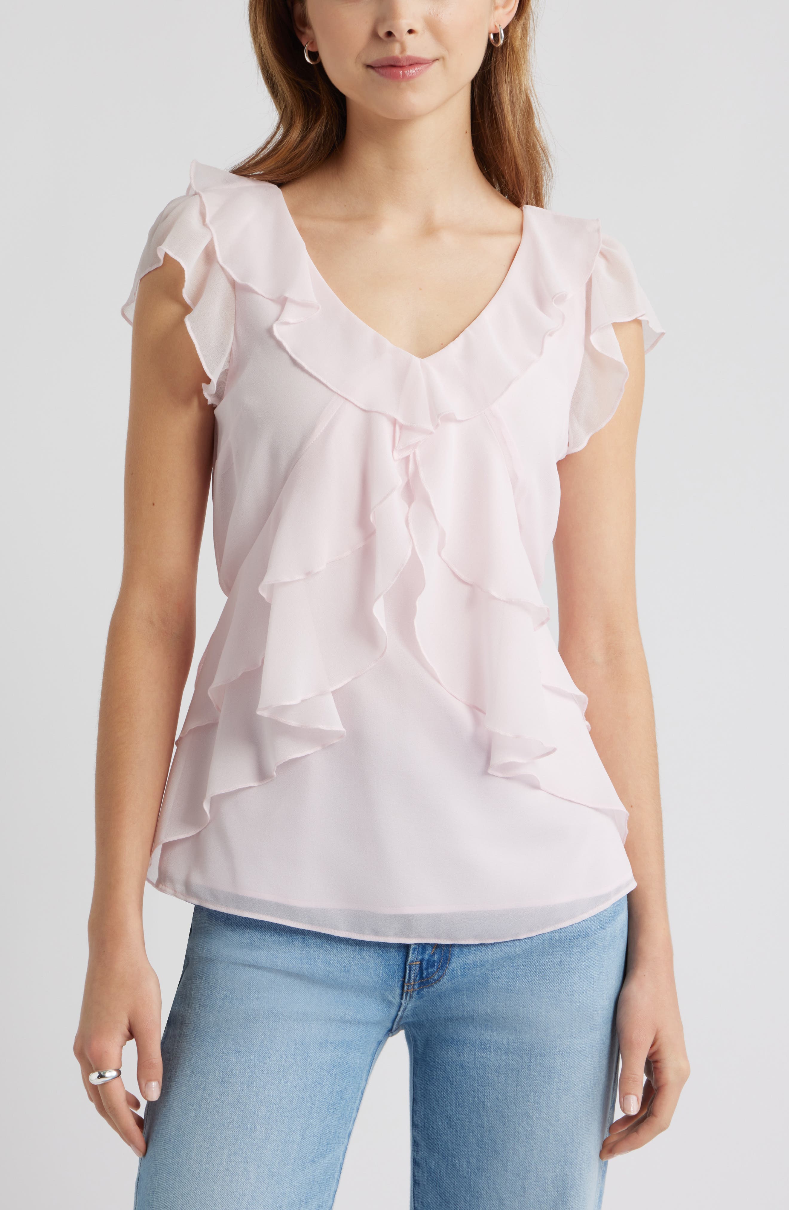 Chiffon Ruffle Top - image 3
