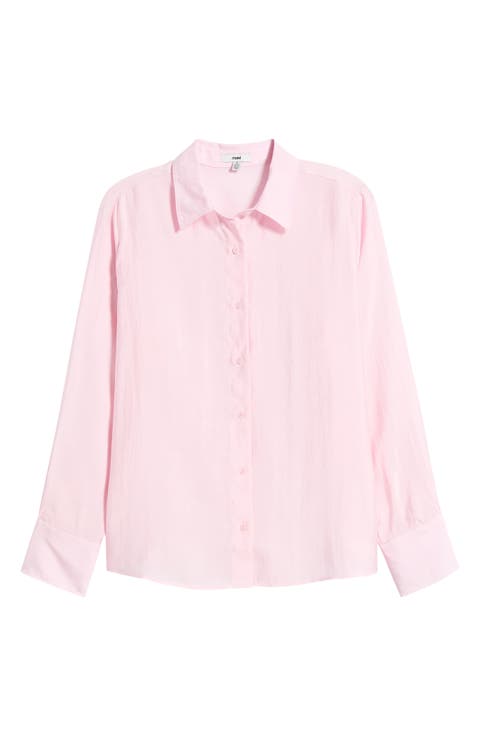 Luxe Touch Relaxed Fit Button-Up Shirt