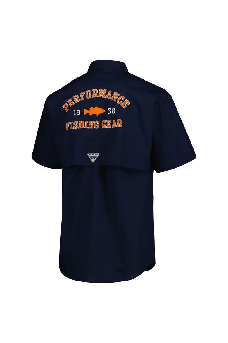 Men's Columbia Navy Auburn Tigers Bonehead Button-Up Shirt, Alternate, color, Navy
