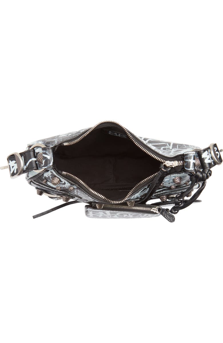 Balenciaga Extra Small Le Cagole Graffiti Lambskin Shoulder Bag, Alternate, color,