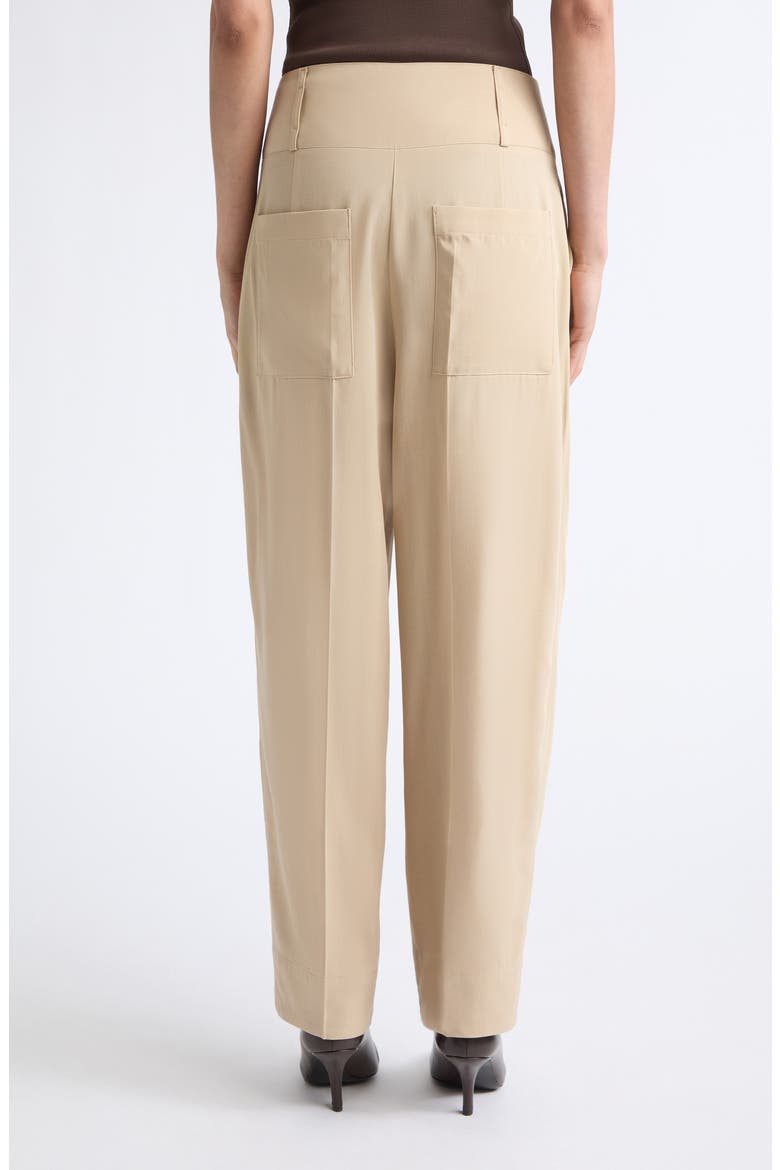 Draped Balloon Trousers, Alternate, color, OVERCAST BEIGE
