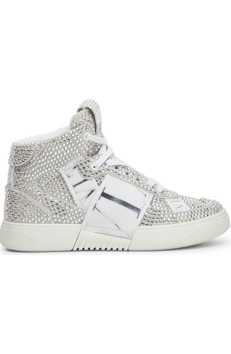Valentino Garavani VL7N Crystal Embellished High Top Sneaker, Main, color,