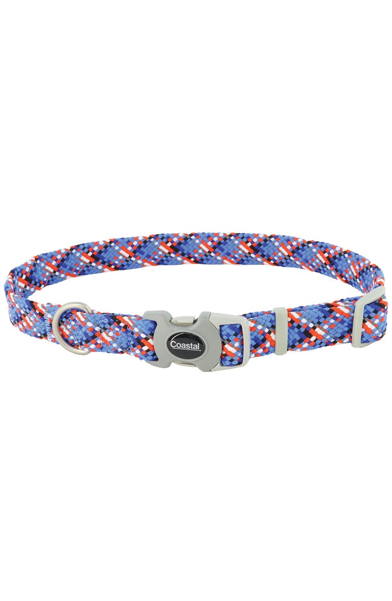 Pro Active Woven Reflective Dog Collar, Crossed, Small, 5/8 Inch, Main, color, Multicolored