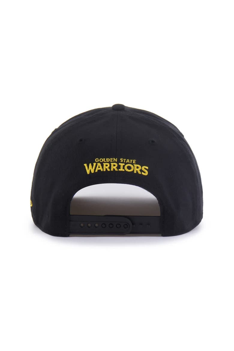 Men's Brand Seen by '47 Black Golden State Warriors Sorry I Was Hooping Hitch Adjustable Hat, Alternate, color, Black