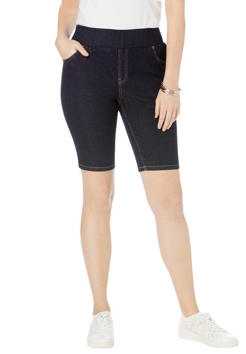 Comfort Waist Stretch Denim Bermuda Short (Plus Available)