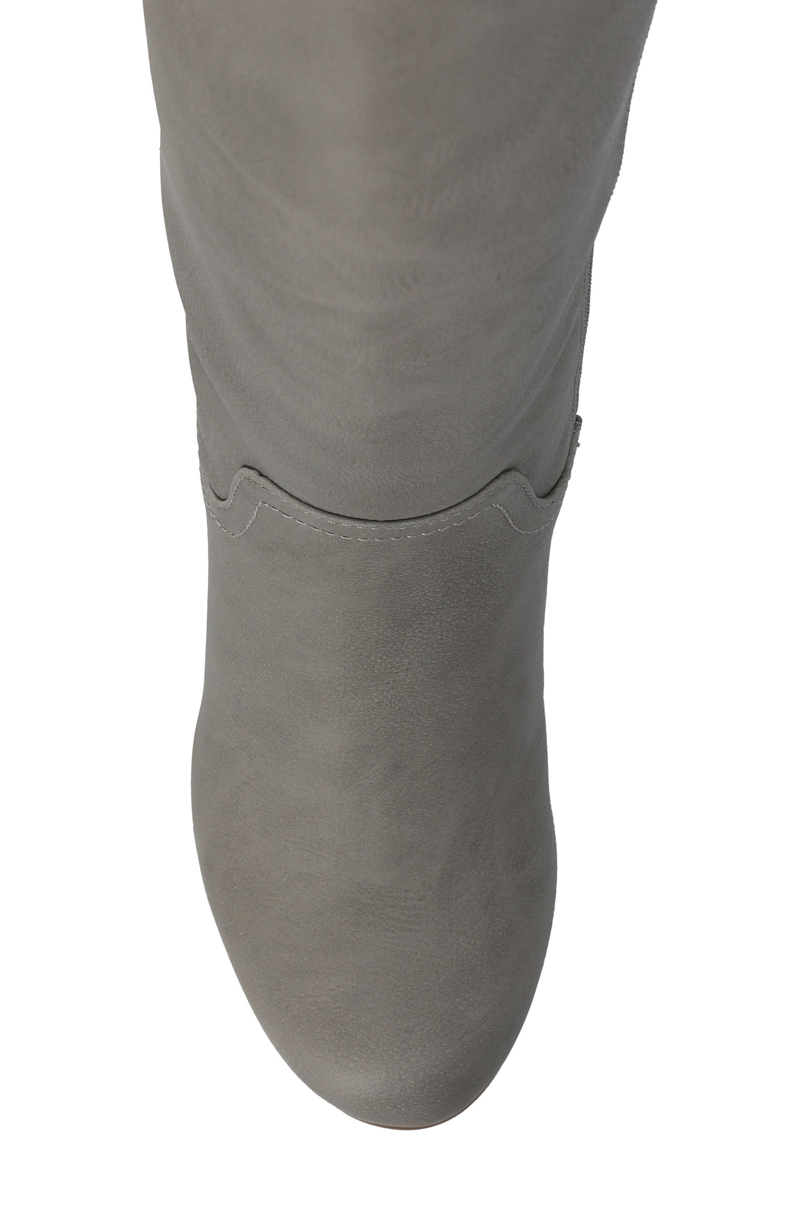 Langly Wedge Heel Tall Boot - Wide Calf, Alternate, color, GREY