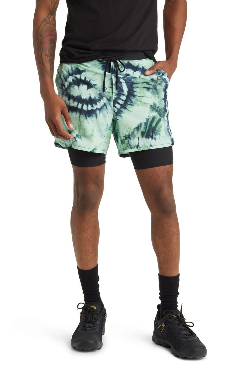 Stance Flux Liner Athletic Shorts, Main, color, Jade