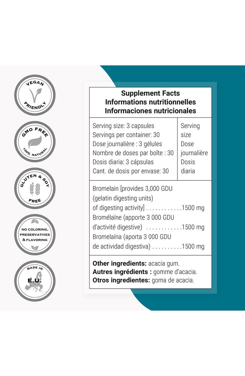 SuperSmart Bromelain 1500mg/3000 GDU, Alternate, color,