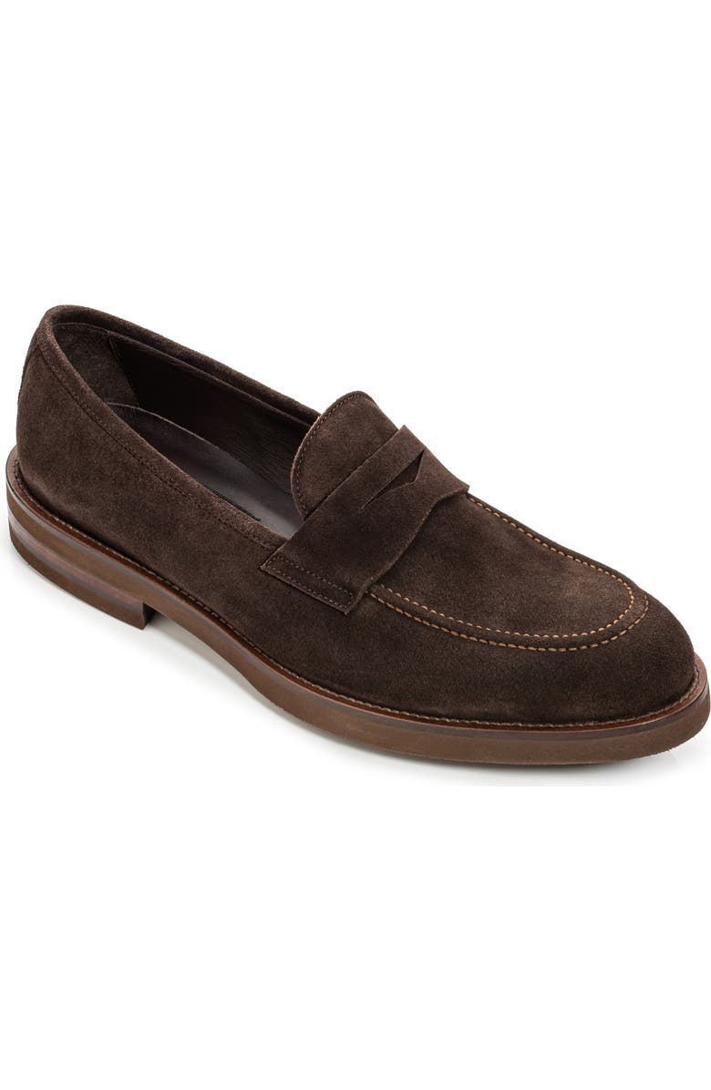 TO BOOT NEW YORK Brady Suede Penny Loafer, Main, color,