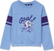 Lands' End Girls Long Sleeve Varisty Top
