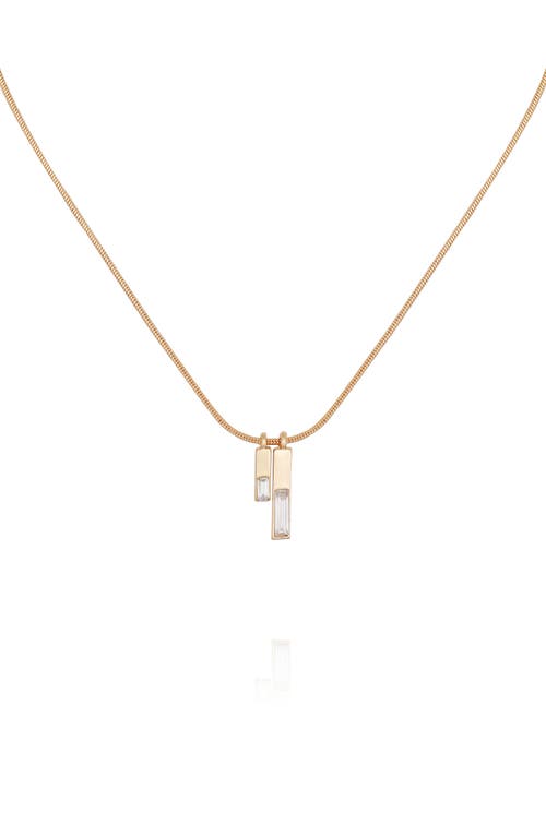 Vince Camuto Pendant Necklace In Gold Tone