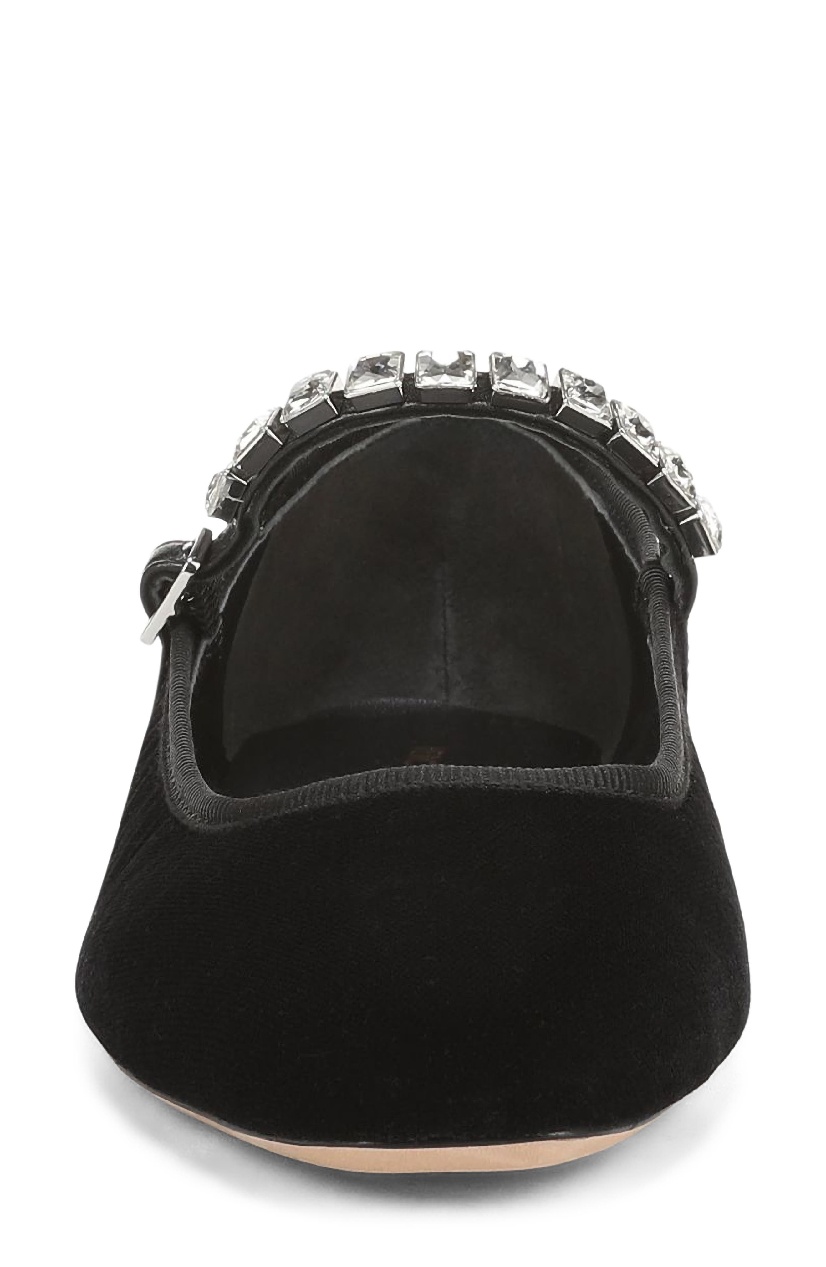 Ellie Mary Jane Flat, Alternate, color, BLACK VELVET
