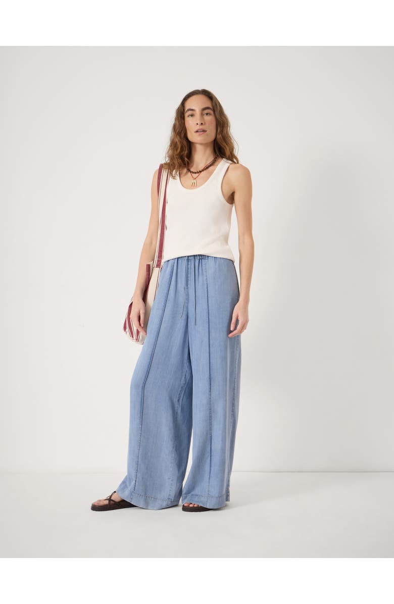 Hush Petunia Chambray Trousers, Alternate, color, Light Washed Denim