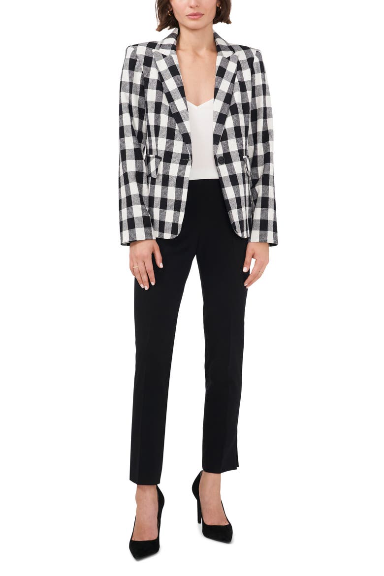 Milano Estate Blazer, Alternate, color, BLACK/ WHITE