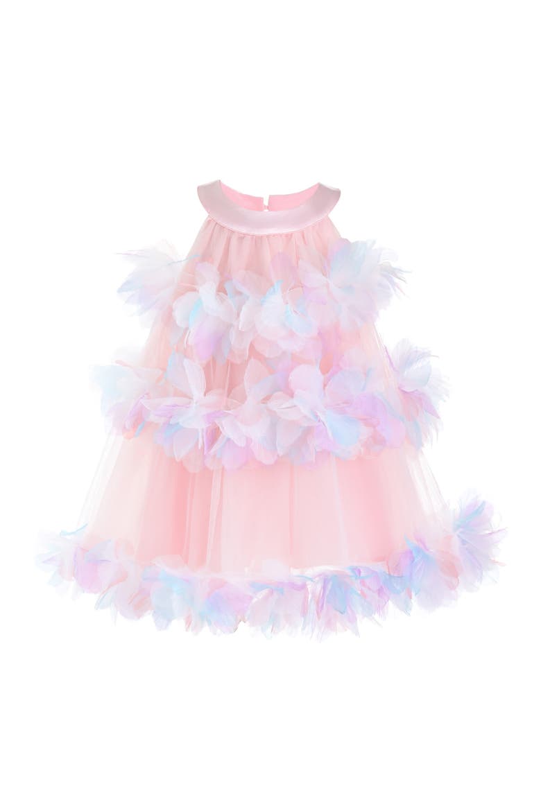 Evolette Floral Tulle Dress, Main, color, Pink