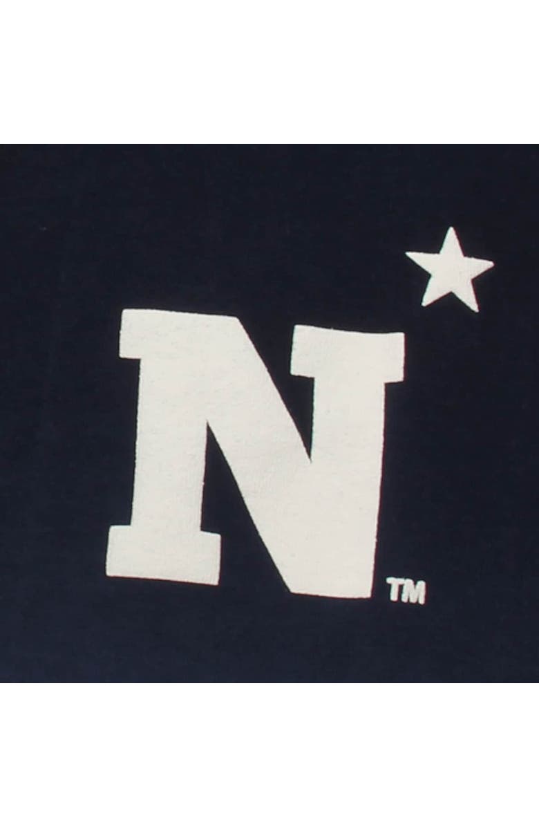 SPIRIT JERSEY Women's Navy Navy Midshipmen Ombre Long Sleeve Dip-Dyed Spirit Jersey, Alternate, color,