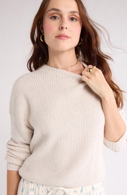 Abound Cozy Crew Pullover Sweater In Brown