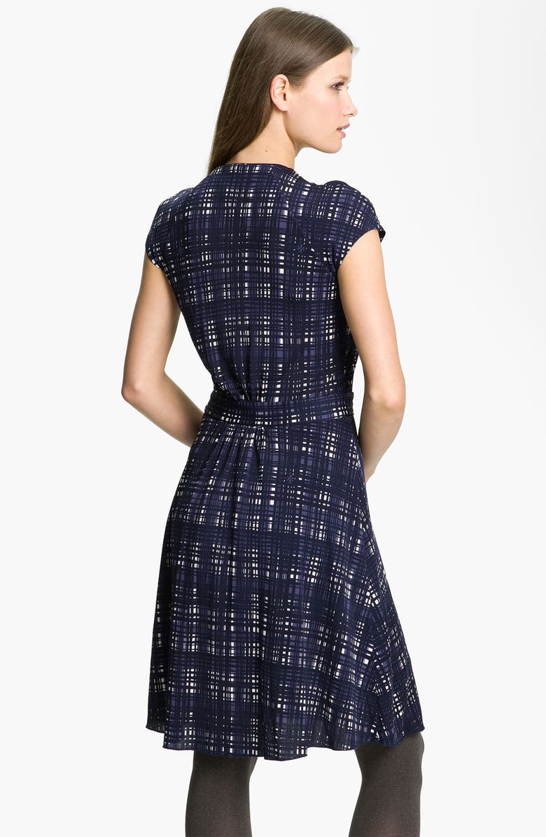 Tory Burch 'Clementine' Plaid A-Line Dress, Alternate, color, 