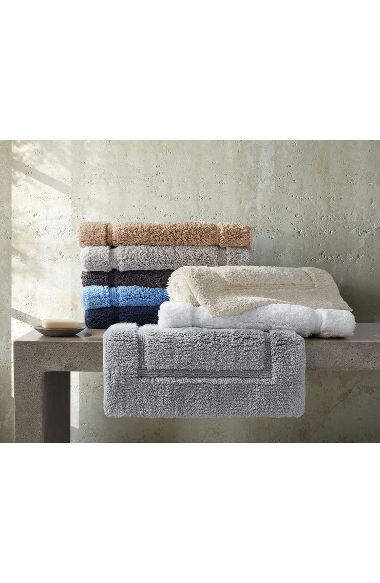 Matouk Milagro Bath Rug, Alternate, color, White