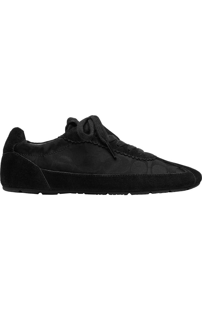 COACH Monogram Low Top Sneaker, Alternate, color, Black