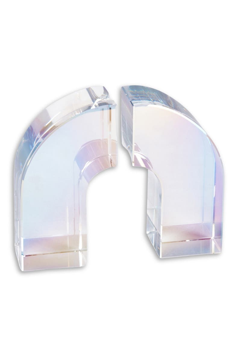Bey-Berk Archer Crystal Bookends, Main, color, Multi Color