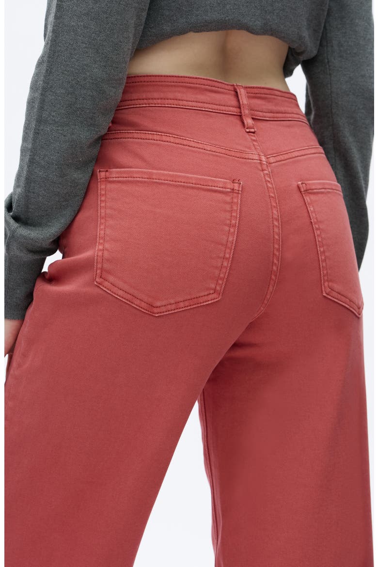 Flora High Rise Straight Jeans, Alternate, color, RASPBERRY