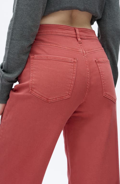 Bayeas Flora High Rise Straight Jeans In Pink